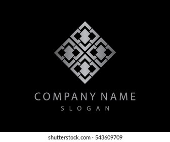 abstract logo silver