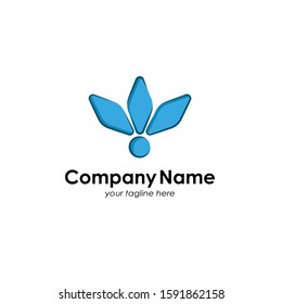 Abstract logo Simple Company Blue