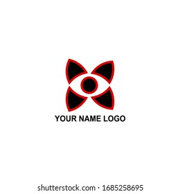 Abstract logo - simple design flower logo