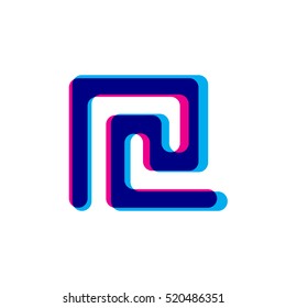 Abstract logo. For small business. Vector illustration. symbol of the labyrinth and infinity. Greek identity logotype. logo design ideas for cinema