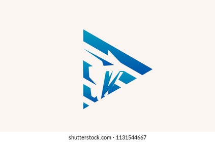 Abstract logo snake. Vector