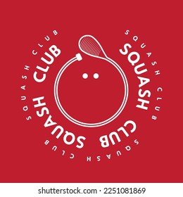 Abstract logo for squash for squash clubs