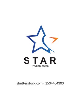 Abstract logo star design. Icon star vector template
