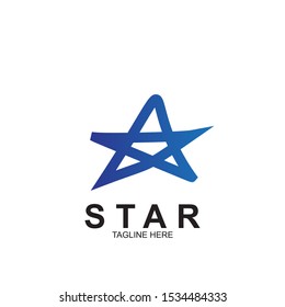 Abstract logo star design. Icon star vector template