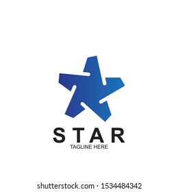 Abstract logo star design. Icon star vector template