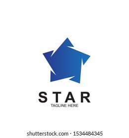 Abstract logo star design. Icon star vector template