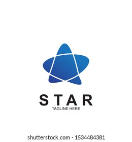 Abstract logo star design. Icon star vector template
