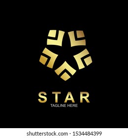 Abstract logo star design. Icon star vector template