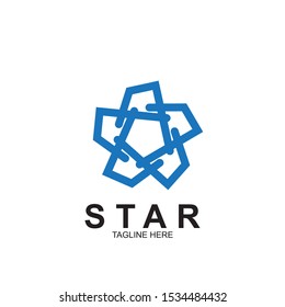 Abstract logo star design. Icon star vector template