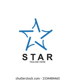 Abstract logo star design. Icon star vector template