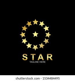Abstract logo star design. Icon star vector template