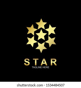 Abstract logo star design. Icon star vector template