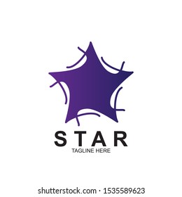 Abstract logo star design. Icon star vector template