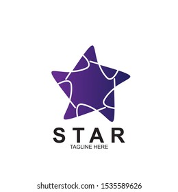 Abstract logo star design. Icon star vector template