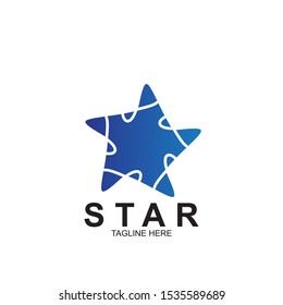 Abstract logo star design. Icon star vector template