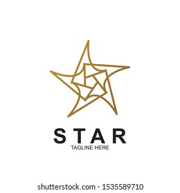 Abstract logo star design. Icon star vector template