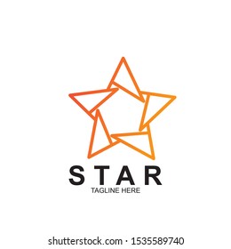 Abstract logo star design. Icon star vector template