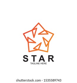 Abstract logo star design. Icon star vector template