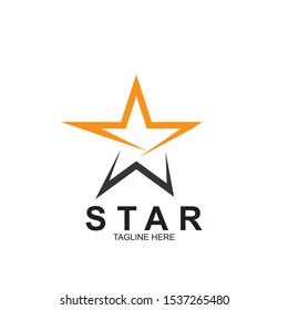 Abstract logo star design. Icon star vector template