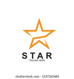 Abstract logo star design. Icon star vector template