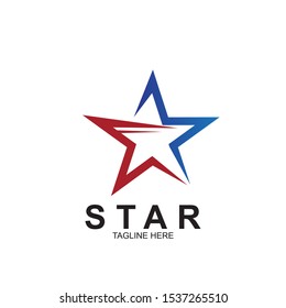 Abstract logo star design. Icon star vector template