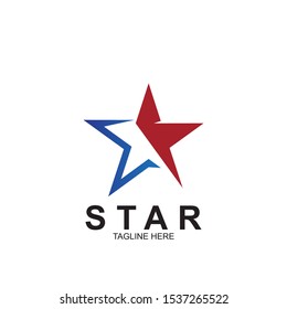Abstract logo star design. Icon star vector template