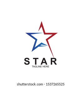 Abstract logo star design. Icon star vector template