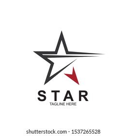 Abstract logo star design. Icon star vector template