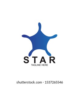 Abstract logo star design. Icon star vector template