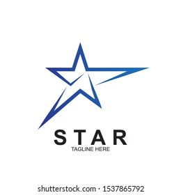 Abstract logo star design. Icon star vector template