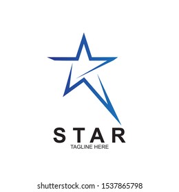 Abstract logo star design. Icon star vector template