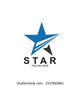Abstract logo star design. Icon star vector template