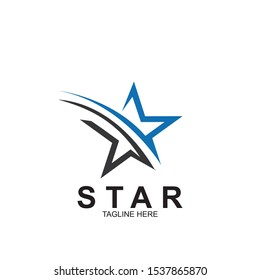 Abstract logo star design. Icon star vector template