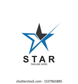 Abstract logo star design. Icon star vector template