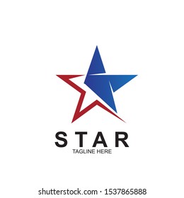 Abstract logo star design. Icon star vector template