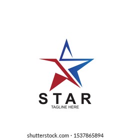 Abstract logo star design. Icon star vector template