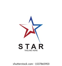 Abstract logo star design. Icon star vector template