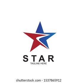 Abstract logo star design. Icon star vector template