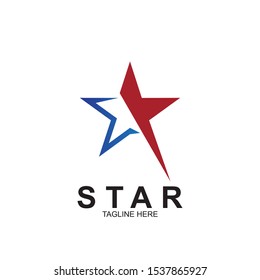 Abstract logo star design. Icon star vector template