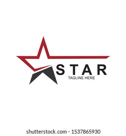 Abstract logo star design. Icon star vector template