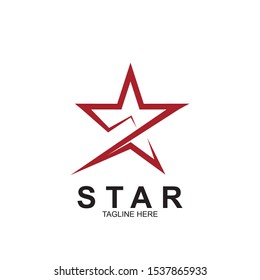 Abstract logo star design. Icon star vector template