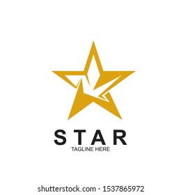 Abstract logo star design. Icon star vector template