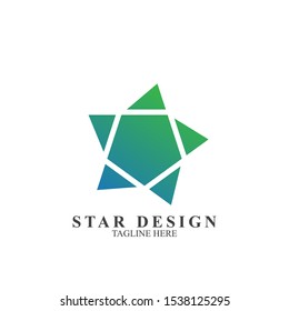 Abstract logo star design. Icon star vector template