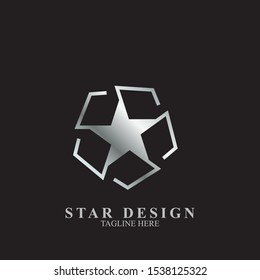 Abstract logo star design. Icon star vector template