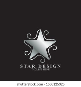 Abstract logo star design. Icon star vector template