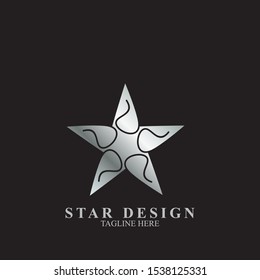 Abstract logo star design. Icon star vector template