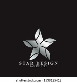 Abstract logo star design. Icon star vector template