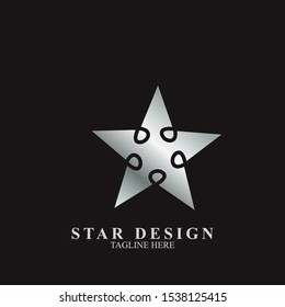 Abstract logo star design. Icon star vector template
