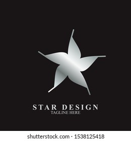 Abstract logo star design. Icon star vector template