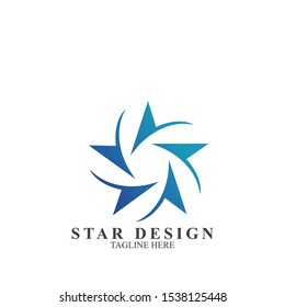 Abstract logo star design. Icon star vector template